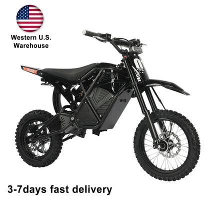 RTR Electric Dirt Bike Long Range Steel Frame Hydraulic Disc Brake Electric Motocross Bike