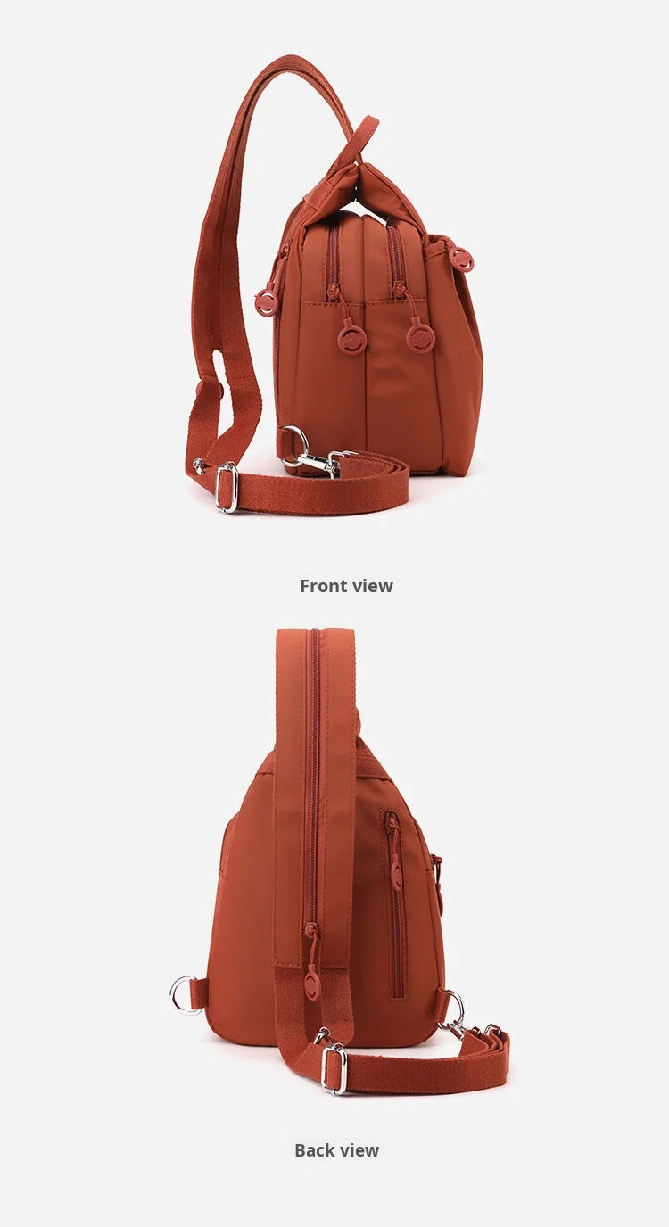 Mini Waterproof Anti-theft Women's Chest Bag 2025 New Simple Versatile Fashion Oxford Cloth Casual Small Mini Women's Backpack