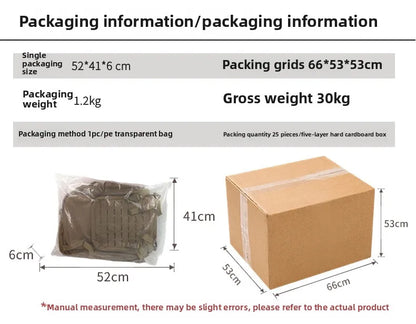 Unisex Multi-Functional Tactical Backpack Outdoor Fitness Sports Gear Zipper Closure Polyester Lining Fashion Cross-Border Stock