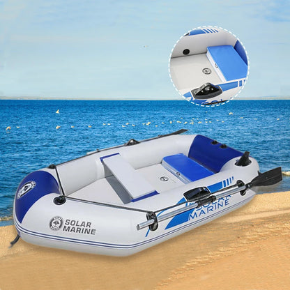SOLAR MARINE 1.75 M Single Person Inflatable Kayak Pontoon Fishing Boat PVC Touring Rowing Canoe  Gift for Fishing Enthusiasts