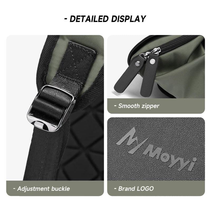 MOYYI Smart 15.6 Inch Laptop Backpacks Large Capacity Oxford Backpacks for Men Outdoor Travel Zipper Men's Backpack