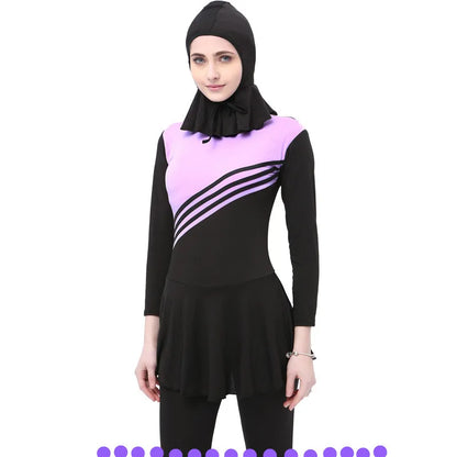 Adult Swim Wear Beachwear Full Piece Swimsuit Women Islamic Swimwear Children Swimsuit