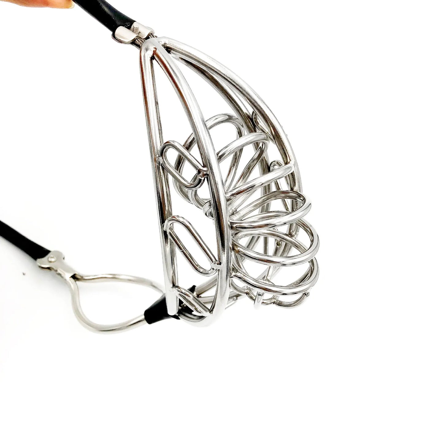 Black Emperor Stainless Steel Men's New Chastity Belt Penis Hollow Cage Invisible Chastity Belt Adult Products Wholesale