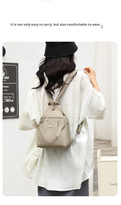 Mini Waterproof Anti-theft Women's Chest Bag 2025 New Simple Versatile Fashion Oxford Cloth Casual Small Mini Women's Backpack