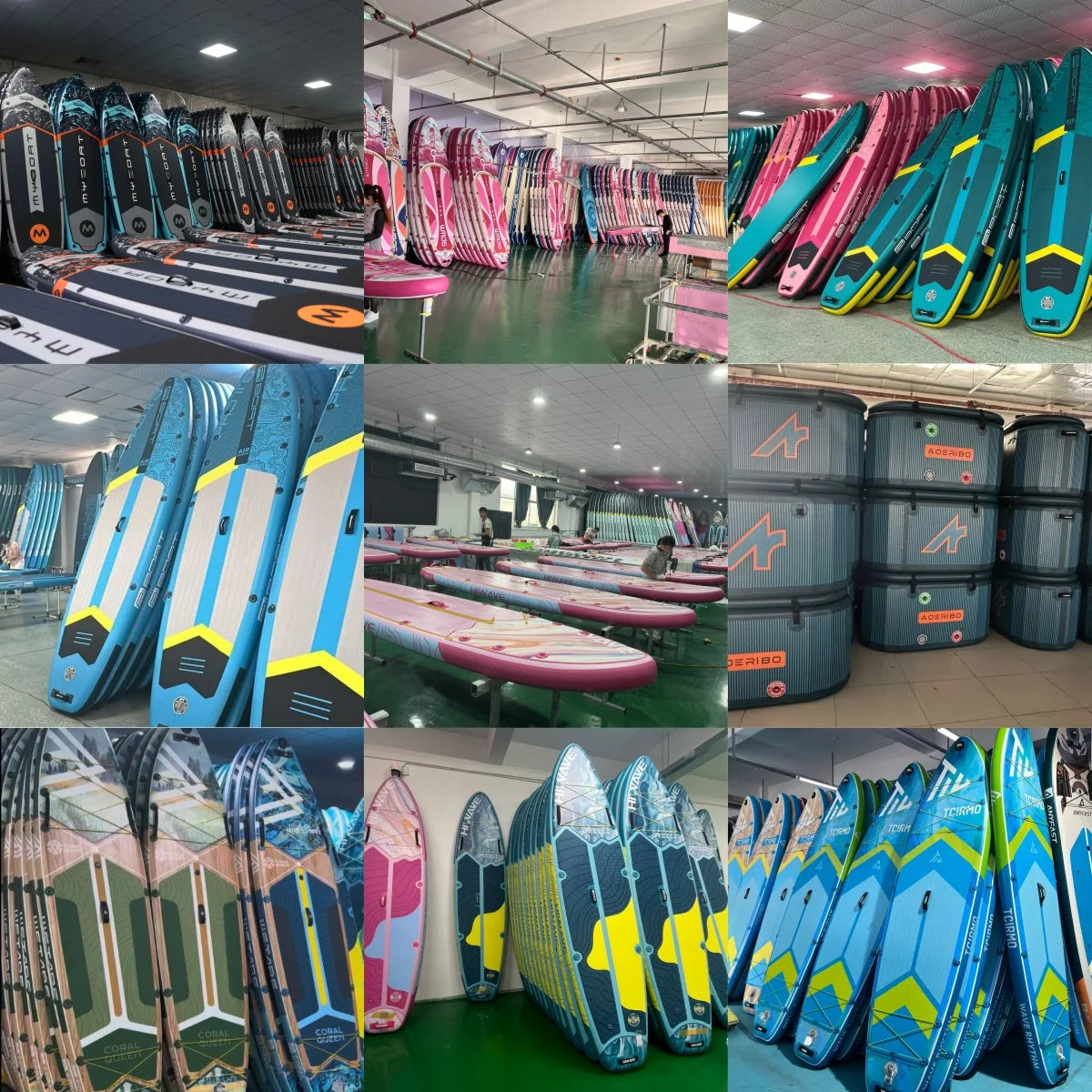New Design European Warehouse Stand up Paddle Board 11'x34''x6'' Inflatable sup Paddle Board with Heat Sealing Technology