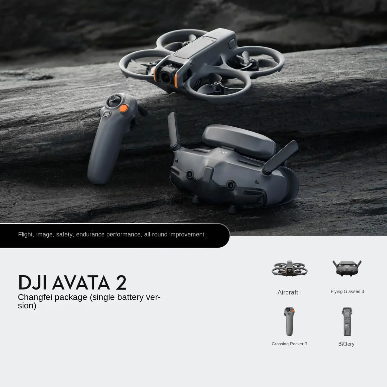 For Avata 2 First View Aerial UAV Flight Glasses Beginner Drones Plastic Remote Control Body Sense Control Immersive Flight
