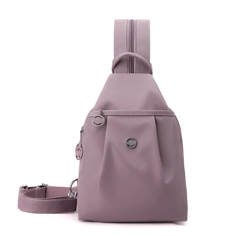 Mini Waterproof Anti-theft Women's Chest Bag 2025 New Simple Versatile Fashion Oxford Cloth Casual Small Mini Women's Backpack