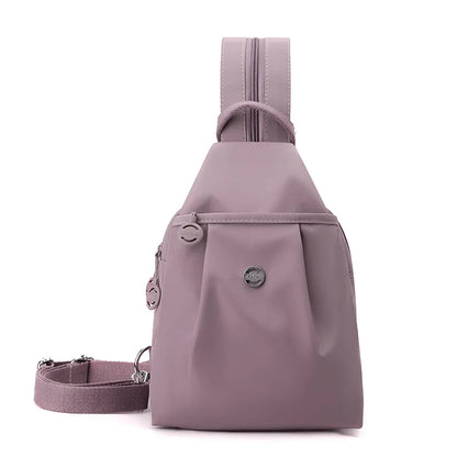 Mini Waterproof Anti-theft Women's Chest Bag 2025 New Simple Versatile Fashion Oxford Cloth Casual Small Mini Women's Backpack