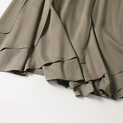 KAR&OT ZA Women's Clothing 2025 Summer New Style Drape Irregular Skirt Half-length Skirt 5226588
