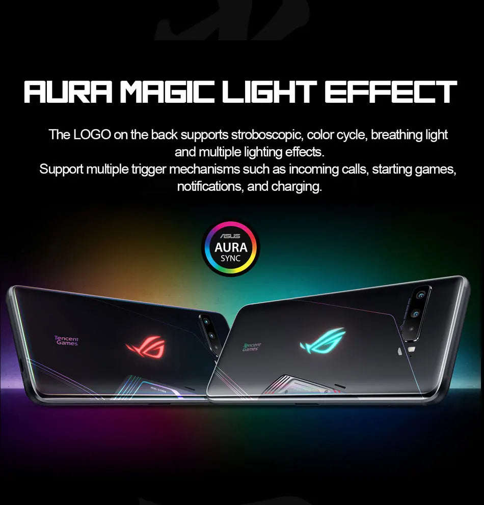 Global ROM Asus ROG Phone 3 5G Gaming Phone Snapdragon 865/865 Plus 6.59 Inch 144HZ Refresh Rate AMOLED 6000mAh 64MP Camera NFC