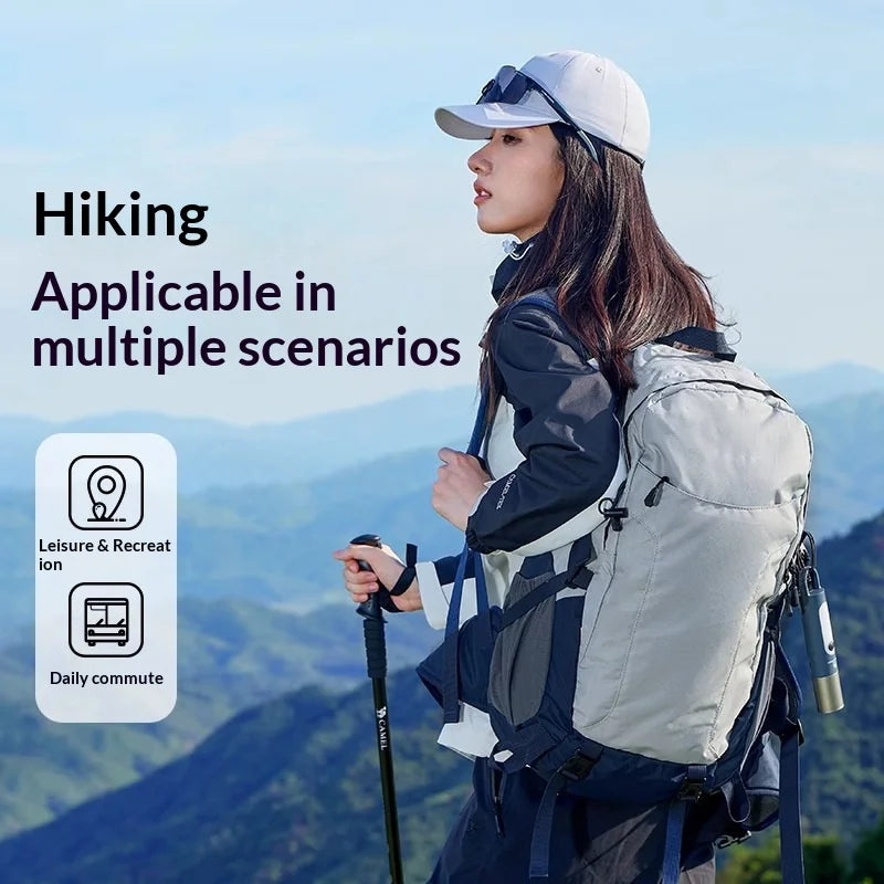 2025 Hot New Double Backpack Men's Women's Outdoor Hiking Travel Lightweight 36-55L Oxford Cloth Waterproof Air Cushion Strap