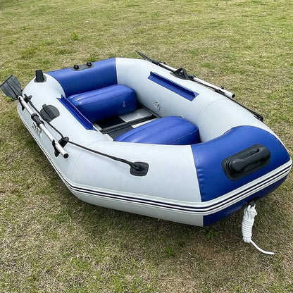 2 Persons Inflatable Fishing Kayak 6.89ft Rowing Boat Dinghy Boot Robber Yacht with Slatted Floor for Pool Lake River