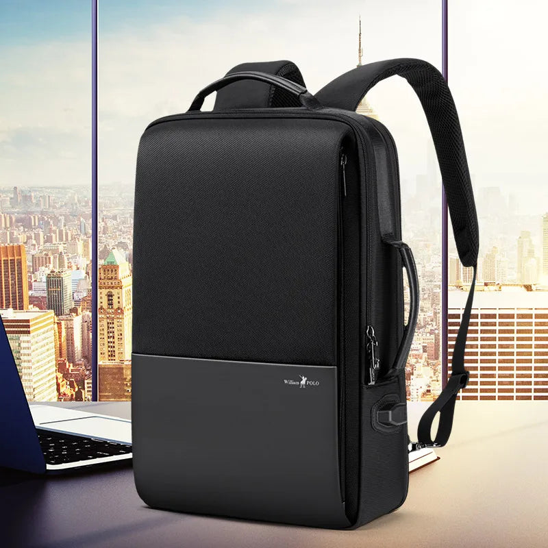 Wholesale Anti-Theft Laptop Backpack 17 Inch USB Waterproof Fashion Travel Bag for Men Microfiber Fabric 20-39L Capacity