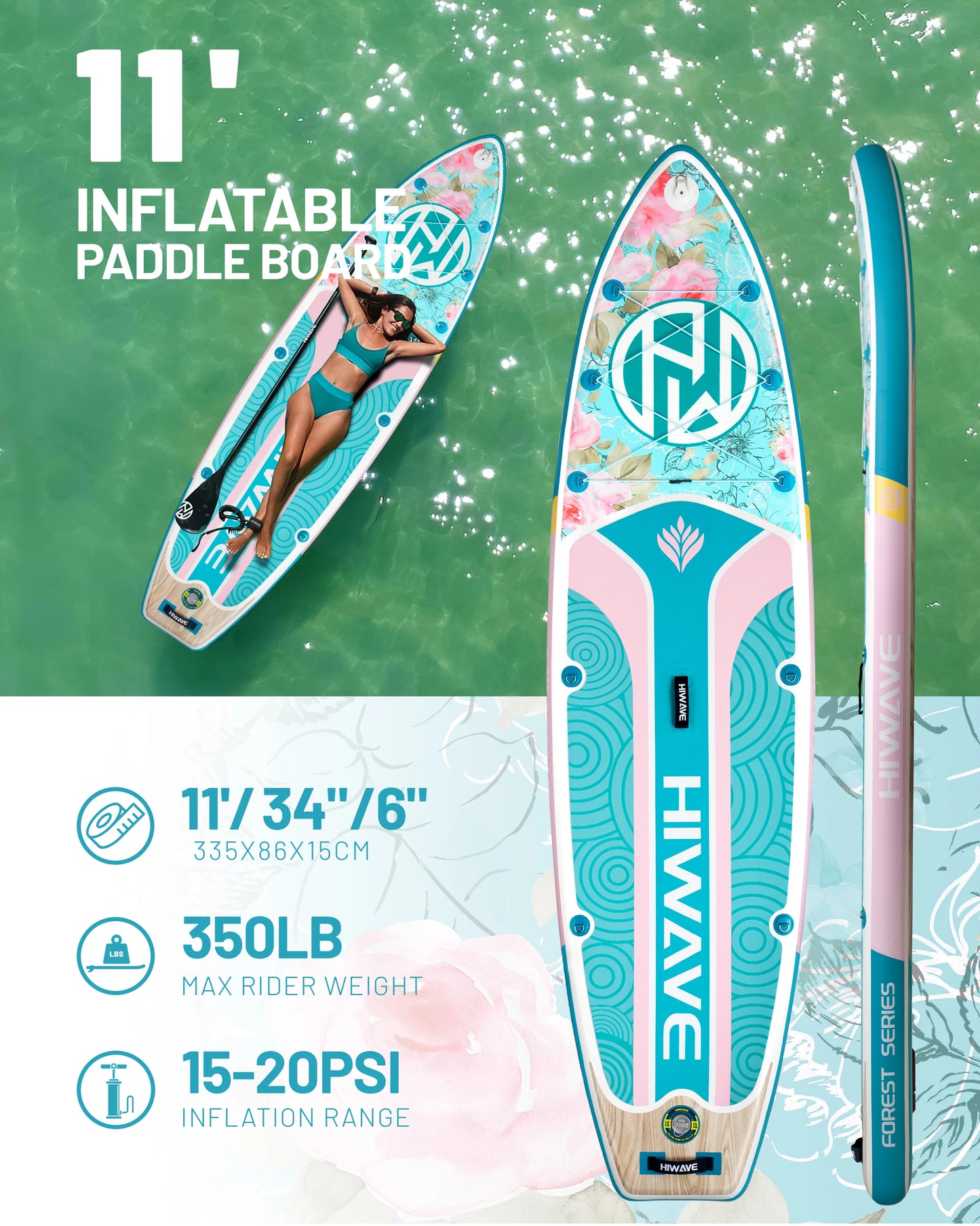 New Design European Warehouse Stand up Paddle Board 11'x34''x6'' Inflatable sup Paddle Board with Heat Sealing Technology