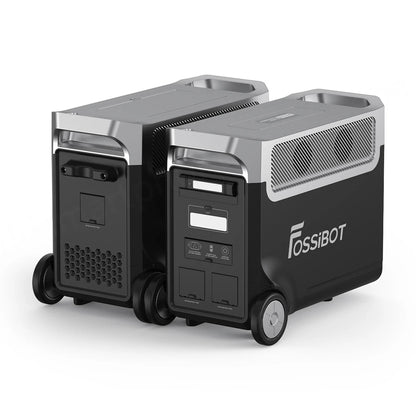 FOSSiBOT F3600 Pro Portable Power Station 3840Wh LiFePO4 Solar Generator 3600W AC Output 2000W Solar Charge With Rolling Wheels