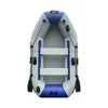 2.3M 3 Person Inflatable Fishing Boat 7.5ft Rowing Kayak Canoe Air Floor With Free Accessories Dinghy