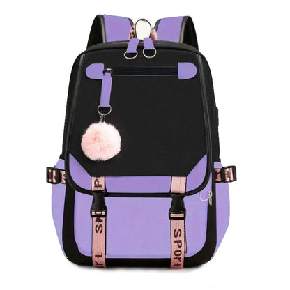 Latest Design Korean Utility Large Capacity Oxford Outdoor Casual Unisex Waterproof School Backpack