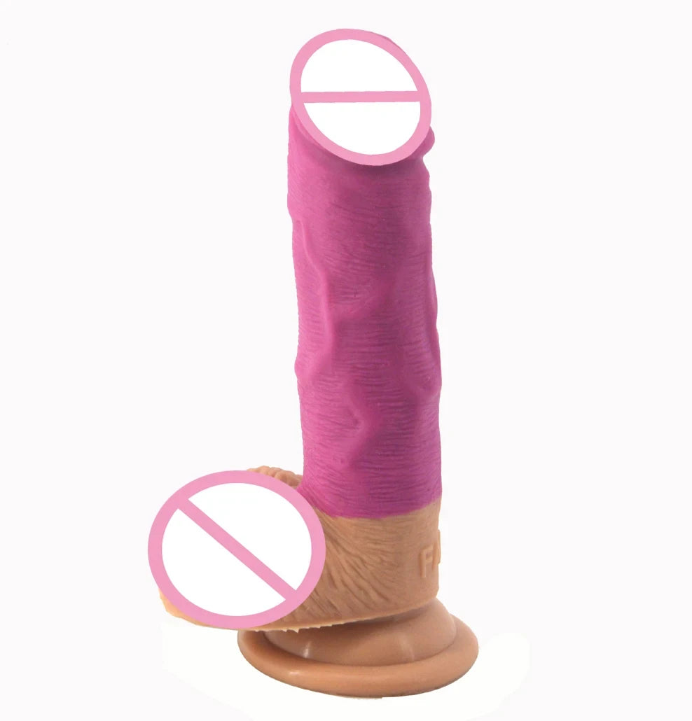 New Arrivals Silicone Golden Realistic Dildos Female Masturbation Suction Cup Penis Lesbian Adult Products