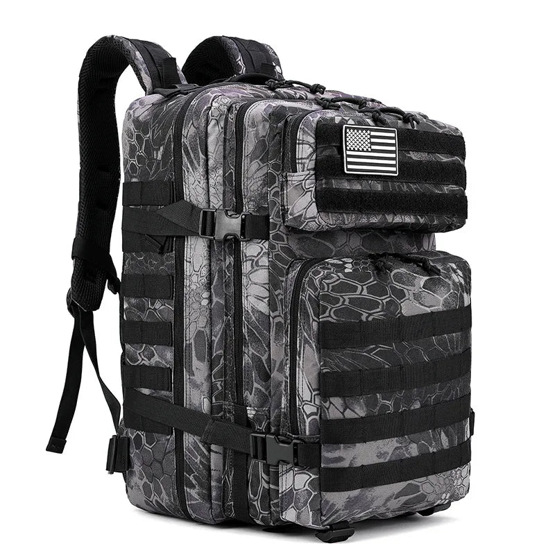 3P Backpack Men's Camping Camouflage Mountaineering Leisure Travel Sports Large Capacity Laptop Outdoor Tactical Backpack