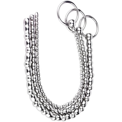 FRRK Stainless Steel Male Urethral Plug Urethral Stimulator Urethral Plug Massager Expansion Stick Adult Products for Man Gay