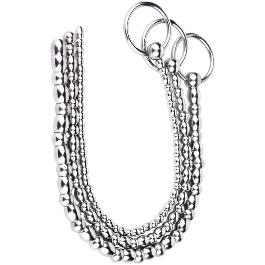 FRRK Stainless Steel Male Urethral Plug Urethral Stimulator Urethral Plug Massager Expansion Stick Adult Products for Man Gay