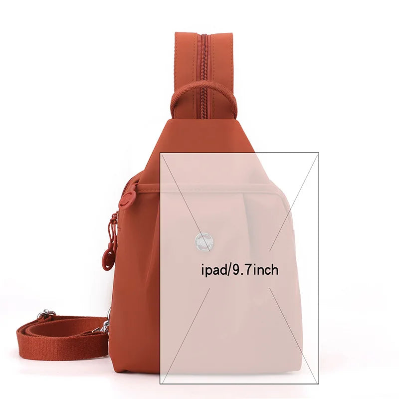 Mini Waterproof Anti-theft Women's Chest Bag 2025 New Simple Versatile Fashion Oxford Cloth Casual Small Mini Women's Backpack