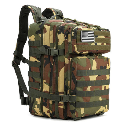 3P Backpack Men's Camping Camouflage Mountaineering Leisure Travel Sports Large Capacity Laptop Outdoor Tactical Backpack