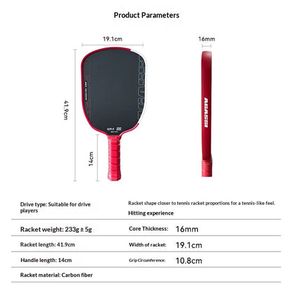 High Quality Agassi Pro 16mm Thickness Gen 4 Thermoforming TFP for Toray T700 Carbon USAPA Approved Pickleball Paddle Foam