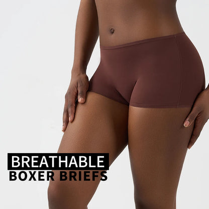 SK1218 Women Ultra Stretchy Mid-waist Boy Shorts Super Soft Women's Boxer Briefs Underwear Breathable Short Lingerie
