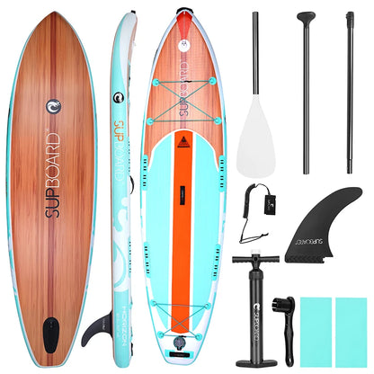 Premium Quality Inflatable Stand up Paddle Board with Customizable Color and EVA Deck Pad for Universal Water Recreation and
