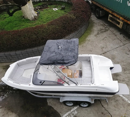 High Quality Side Console Small Sport Speed Fiberglass Fishing Boat for Wholesale