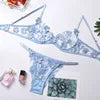 Night Wear Sexy Lace Two Piece Set Bra and G String Briefs Panty Set Transparent Erotic Sexy Lingerie Woman Lingerie Erotic