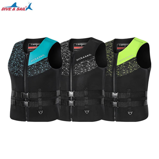 Adult Neoprene EPE Foam Buoyancy Aid Swim Float Suit Kayak Drifting Swimming Fishing Life Vest Jacket for Men Women Watersports