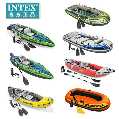Quality Thickened Portable Large Outdoor Travel Camping Fishing Boat Steamboat Speedboat Travel 1-2  Inflatable Rubber Boat