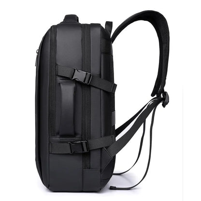 16 Inch Business Extensible Laptop Bag Durable Waterproof Oxford Laptop Backpack with USB Portable School Travel Backpack