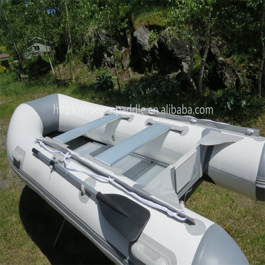 3.2m 4 5 6 Person Inflatable Fishing Boat Rowing Kayak Canoe Air Floor With Free Accessories