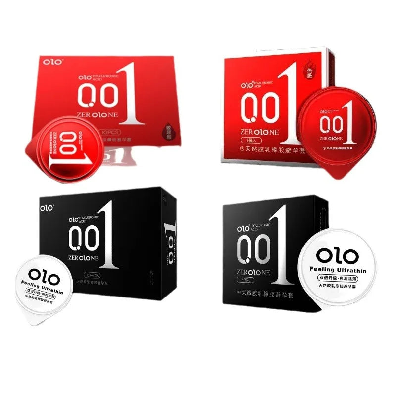 Olo Hyaluronic Acid 001 Male Condoms Goddess Jelly Box Delivery Adult Products