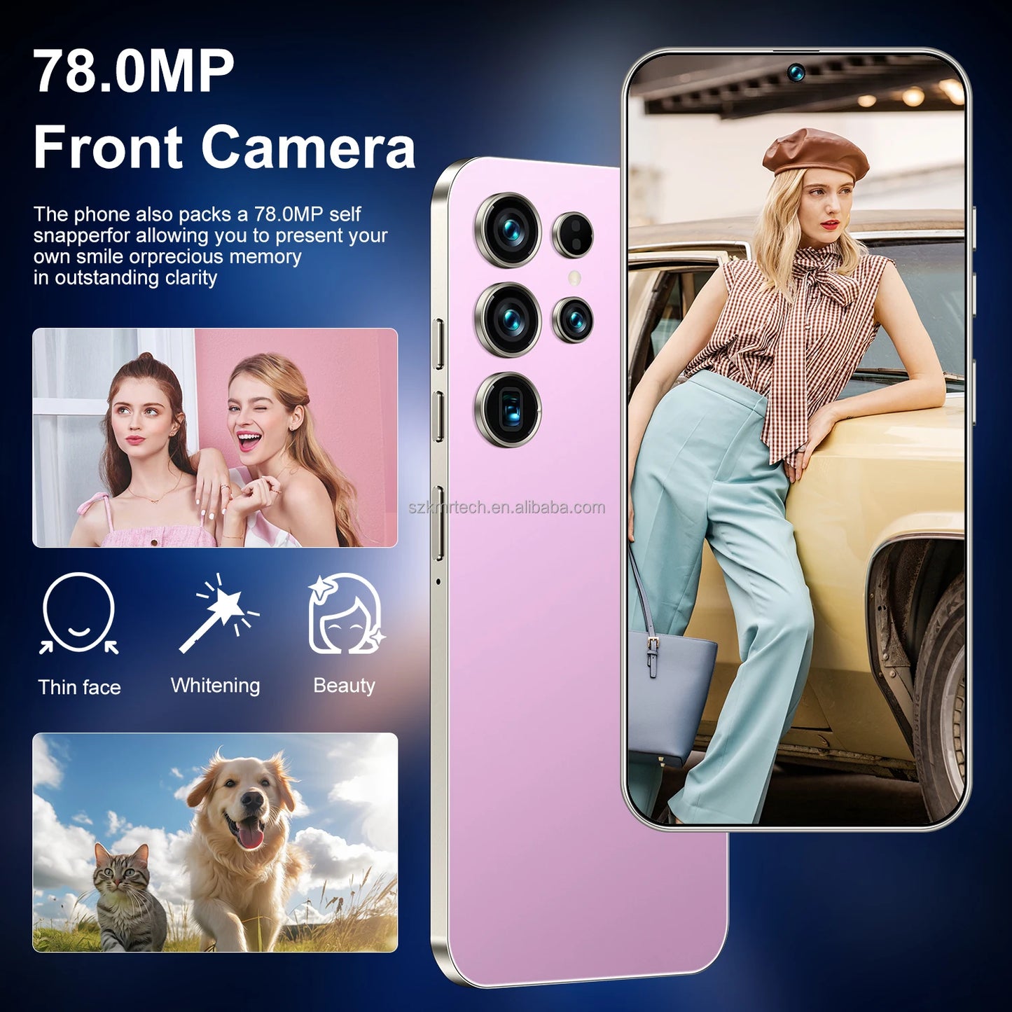 S26 Ultra 4G/5G Android 14 Smartphone High Quality Unlocked 16GB+1TB Memory Dual Sim with Cheap Price