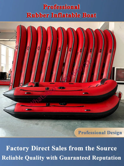 Fishing Boat 2-7 People, 0.9mm Thickening PVC Dinghy Rowing, Kayak Inflatable Boat Rescue Boat
