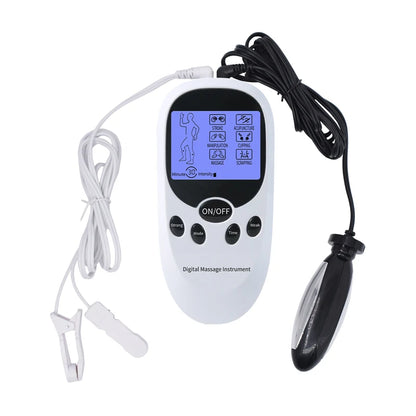 E-Stim Bdsm Toys Electro Stimulator Anal Shock Electro Sex Nipple Clamps Penis Ring Taser Electric Pad Sex Toys With Current