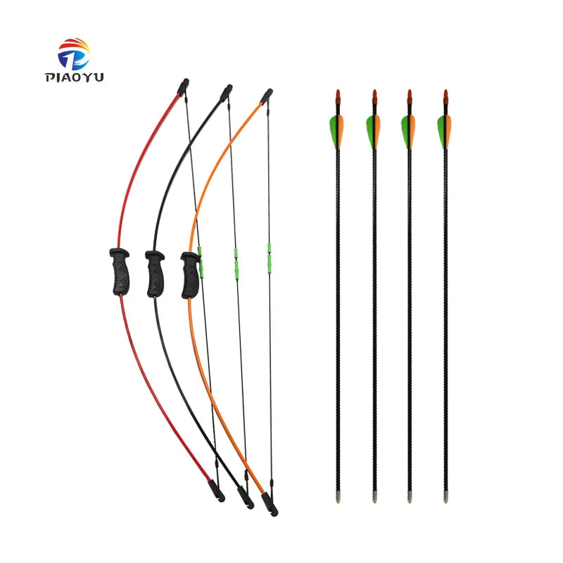 PIAOYU Three-color Children's Shooting Bow and Arrow Training Shooting and Hunting Outdoor Games Children's Bows and Arrows