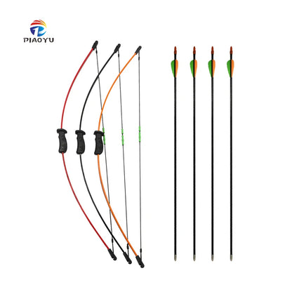 PIAOYU Three-color Children's Shooting Bow and Arrow Training Shooting and Hunting Outdoor Games Children's Bows and Arrows