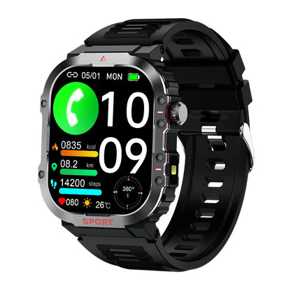 G45 Unisex Smart Watch Outdoor 420mAh 3 ATM Waterproof Sleep Tracker AMOLED Display 11-30 Days Battery Life BT Call Compass