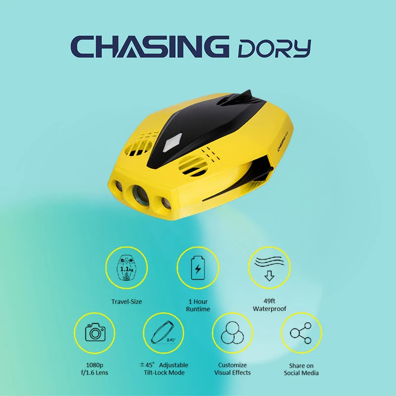 1KM Image Transmission Distance 1080p HD Submersible UAV With Camera and LED Lights Remote Control Underwater Robot