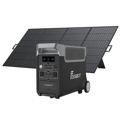FOSSiBOT F3600 Pro Portable Power Station 3840Wh LiFePO4 Solar Generator 3600W AC Output 2000W Solar Charge With Rolling Wheels