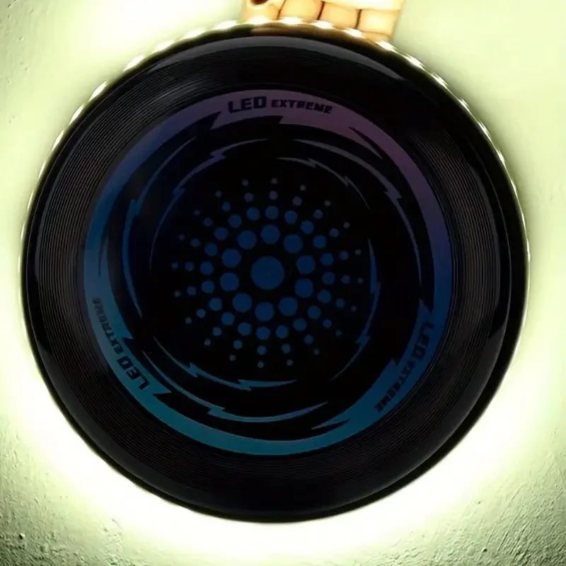 LED Light up Flying Disc for Outdoor Sports & Beach Fun W/ 42 LEDs for Night Time Play & Comfortable Grip for Outdoor Games