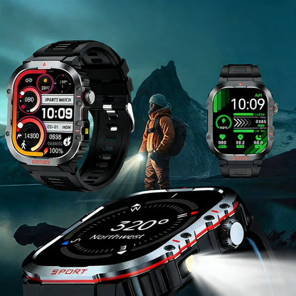 G45 Unisex Smart Watch Outdoor 420mAh 3 ATM Waterproof Sleep Tracker AMOLED Display 11-30 Days Battery Life BT Call Compass
