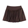 KAR&OT ZA Women's 2026 Spring New Arrival Commuter Style Zipper High-Waisted Puffy Hem Mini Skirt 2083911