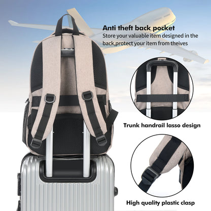 Unisex Waterproof  Backpack with Zipper Closure 36-55L Capacity