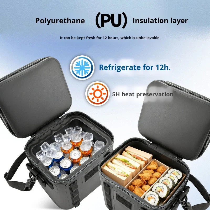 Cross-Border Portable TPU Insulated 17L Waterproof Backpack Camping Outdoor Picnic Ice Bag Fishing Fresh-Keeping Quick Cooling